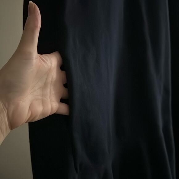 Rebecca Taylor La Vie Drop Waist Ruffle Sleeveless Dress Navy Blue Size L - Picture 7 of 7